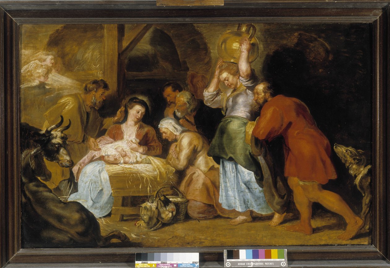 Aanbidding van de Herders door Peter Paul Rubens