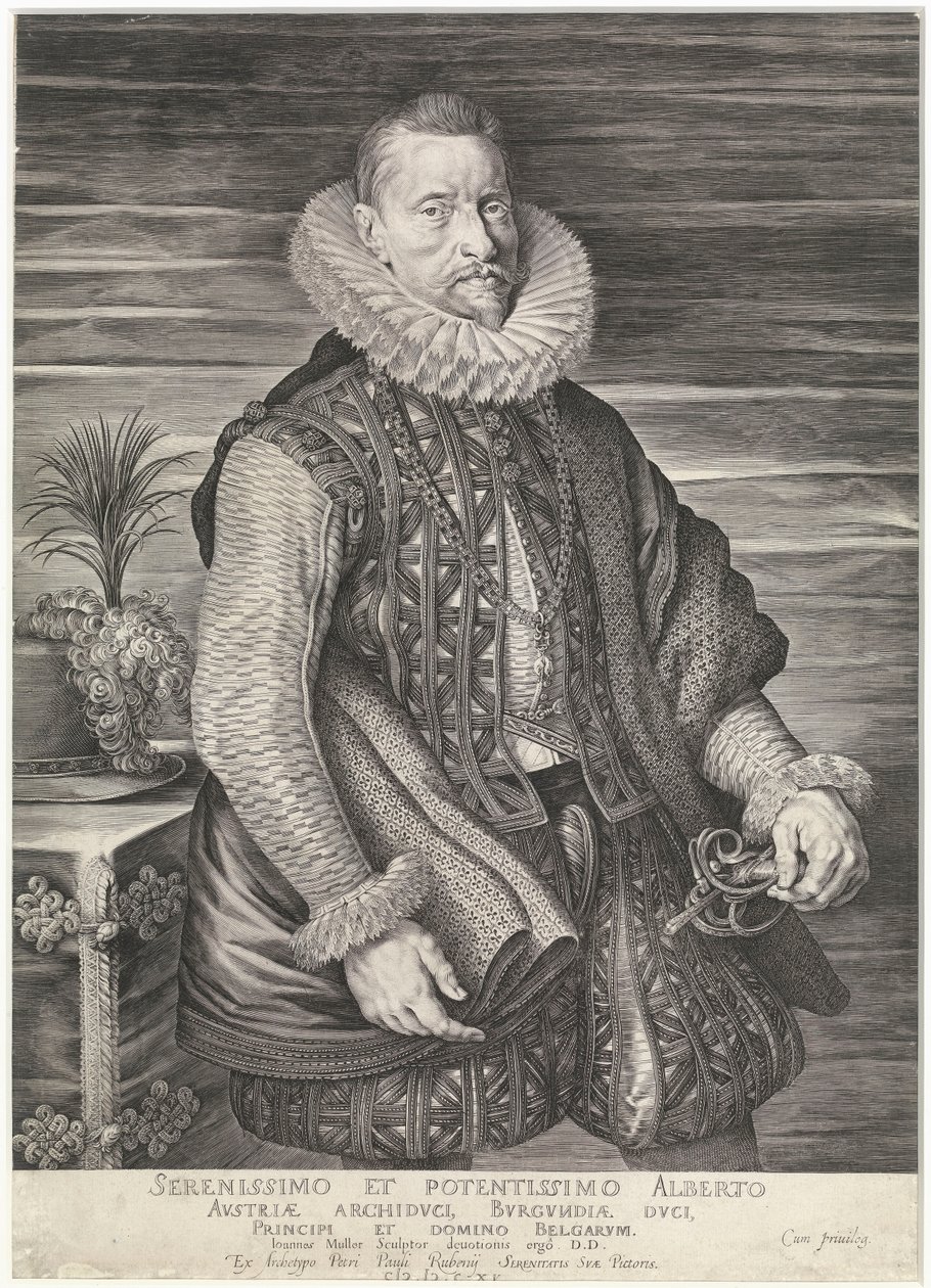 Albrecht, aartshertog van Oostenrijk door Peter Paul Rubens
