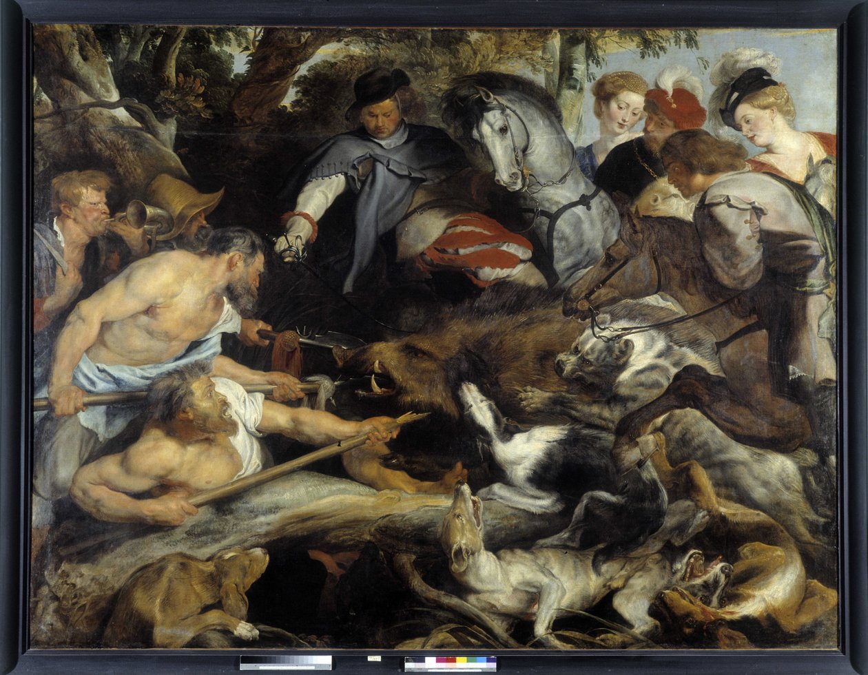 Zwijnenjacht door Peter Paul Rubens