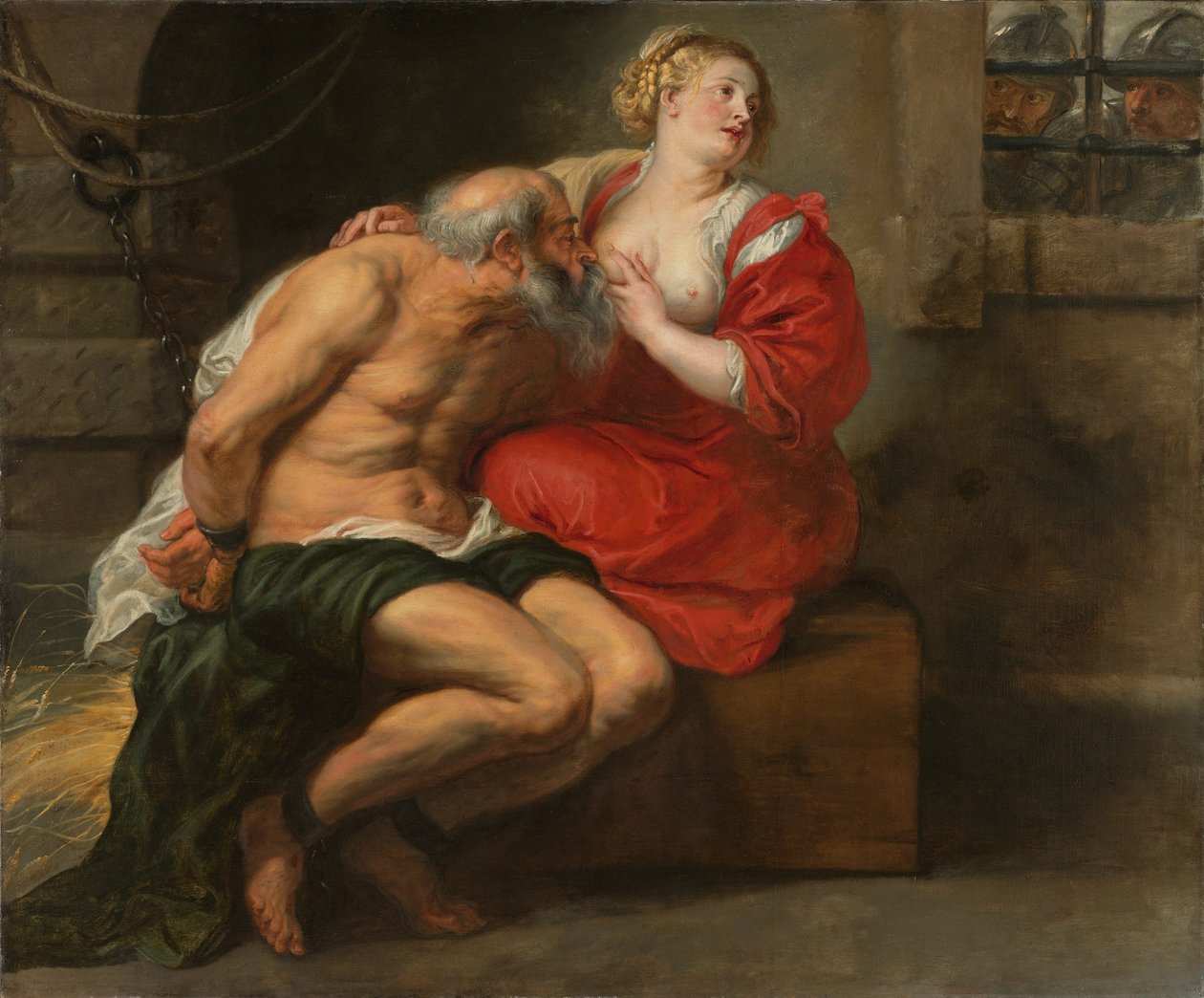 Cimon en Pero (Romeinse liefdadigheid) door Peter Paul Rubens