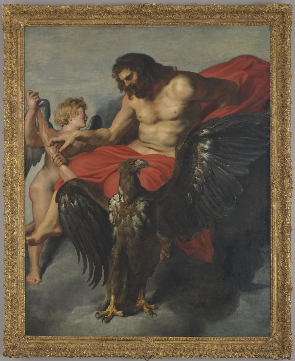 Cupido smeekt Jupiter door Peter Paul Rubens