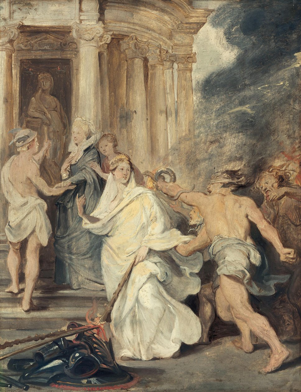 De vrede van Angers (schets voor de Medicicyclus) door Peter Paul Rubens
