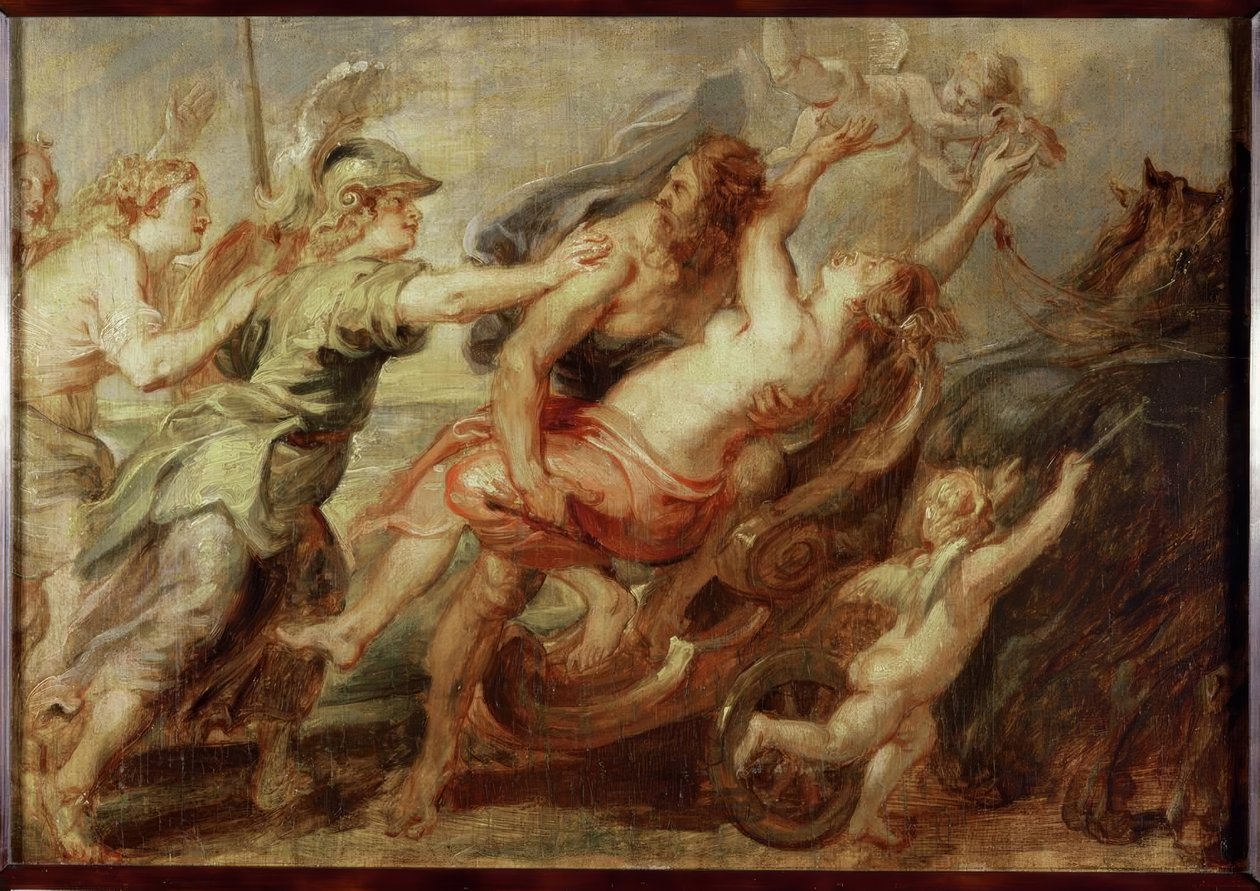 De roof van Proserpina door Peter Paul Rubens