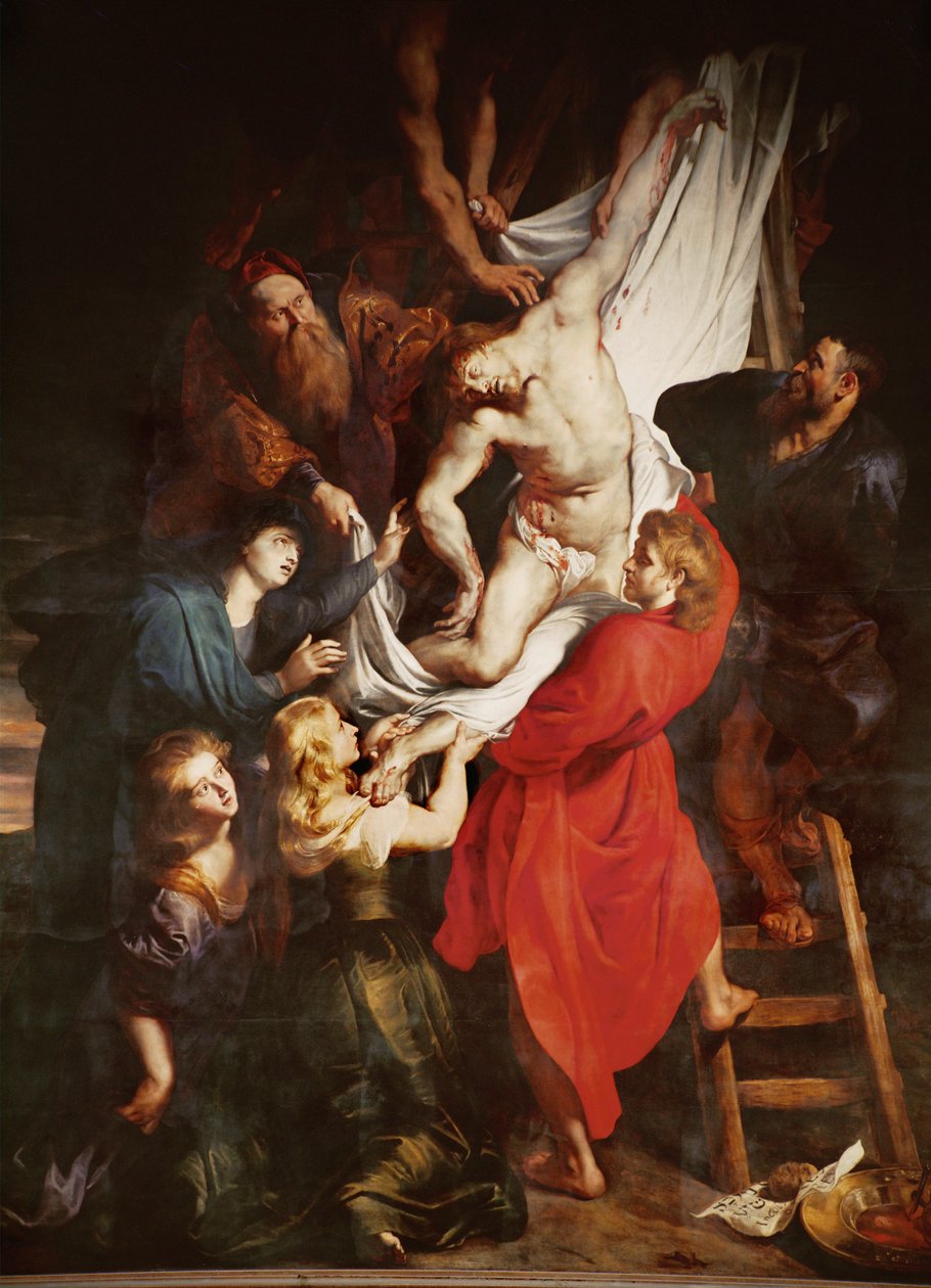 Kruisafneming (olieverf op doek) door Peter Paul Rubens