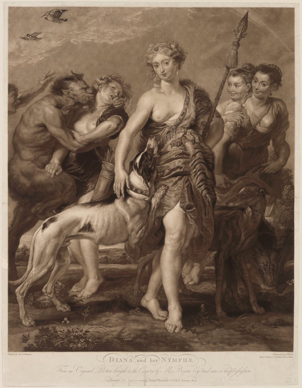 Diana op jacht door Peter Paul Rubens