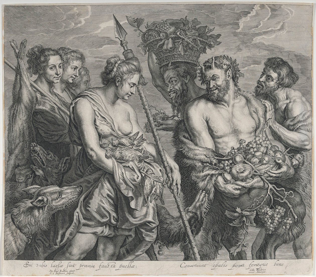 Diana keert terug van de jacht door Peter Paul Rubens