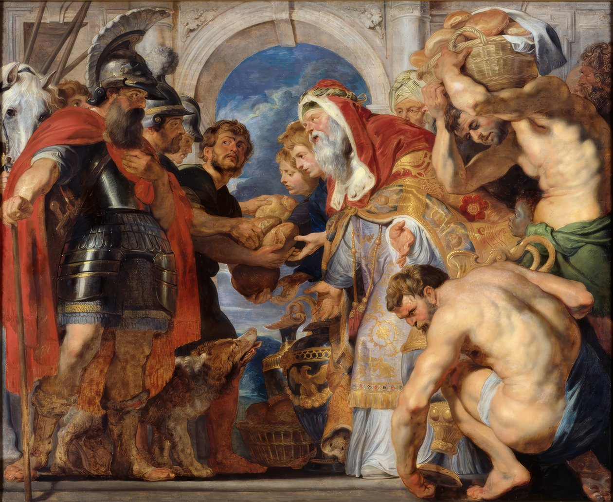 De Ontmoeting van Abraham en Melchizedek door Peter Paul Rubens