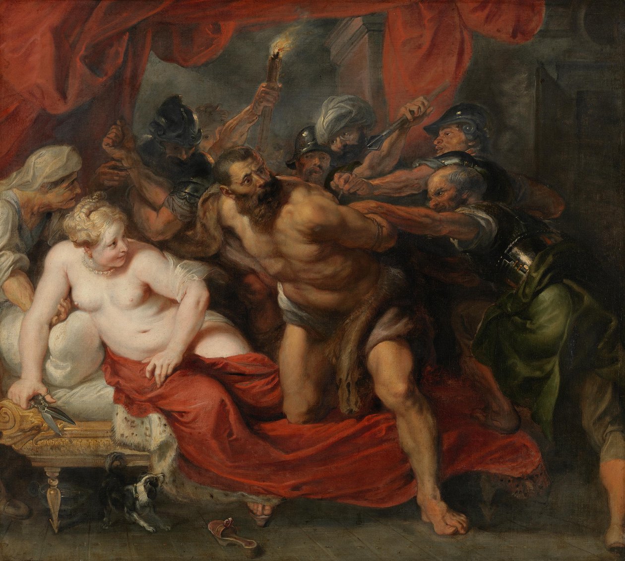 De gevangenneming van Simson door Peter Paul Rubens