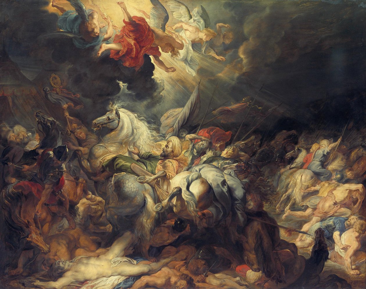 De nederlaag van Sanherib door Peter Paul Rubens
