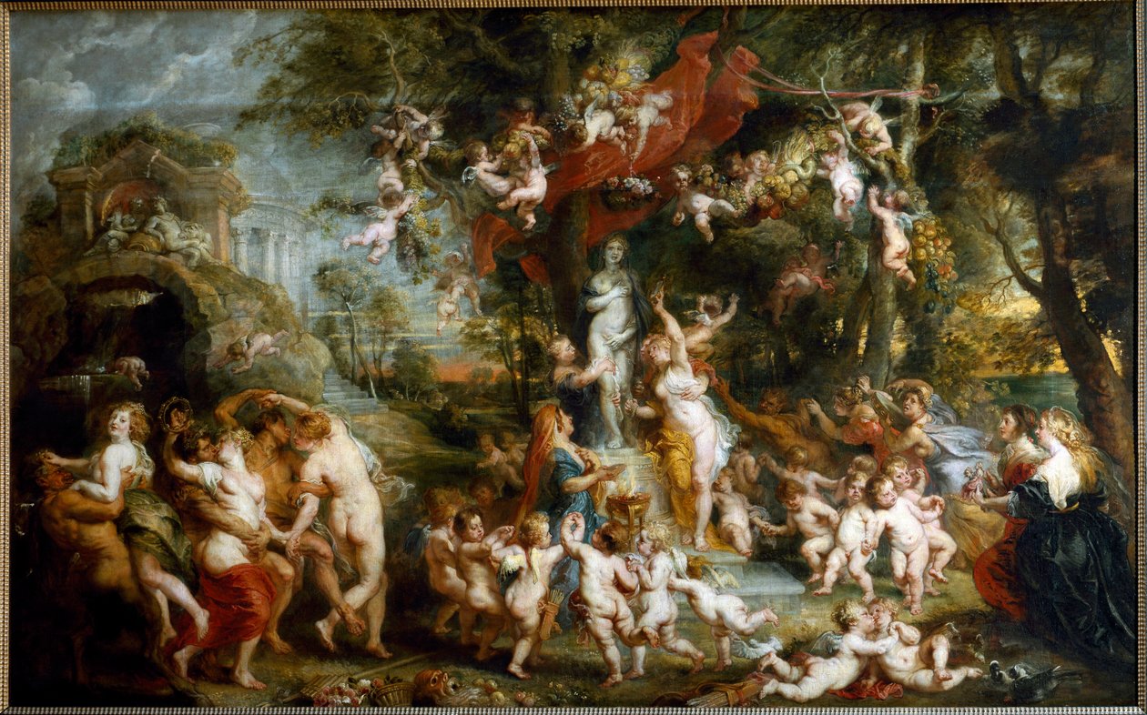 Feest van Venus door Peter Paul Rubens
