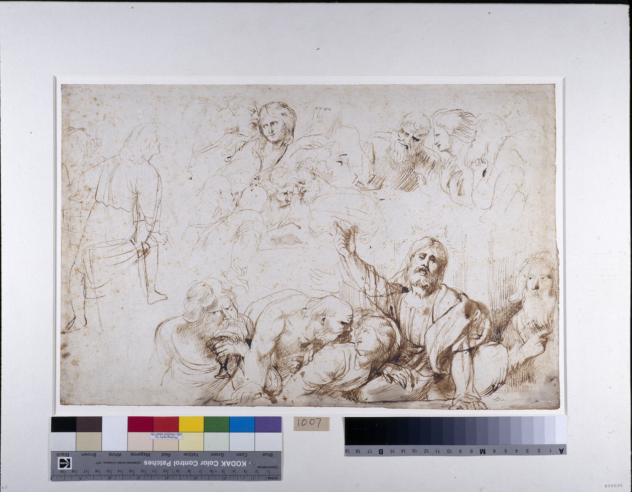 Vijf groepen figuren voor een Laatste Avondmaal (Christus kondigt zijn verraad aan) ca. 1601-04 door Peter Paul Rubens