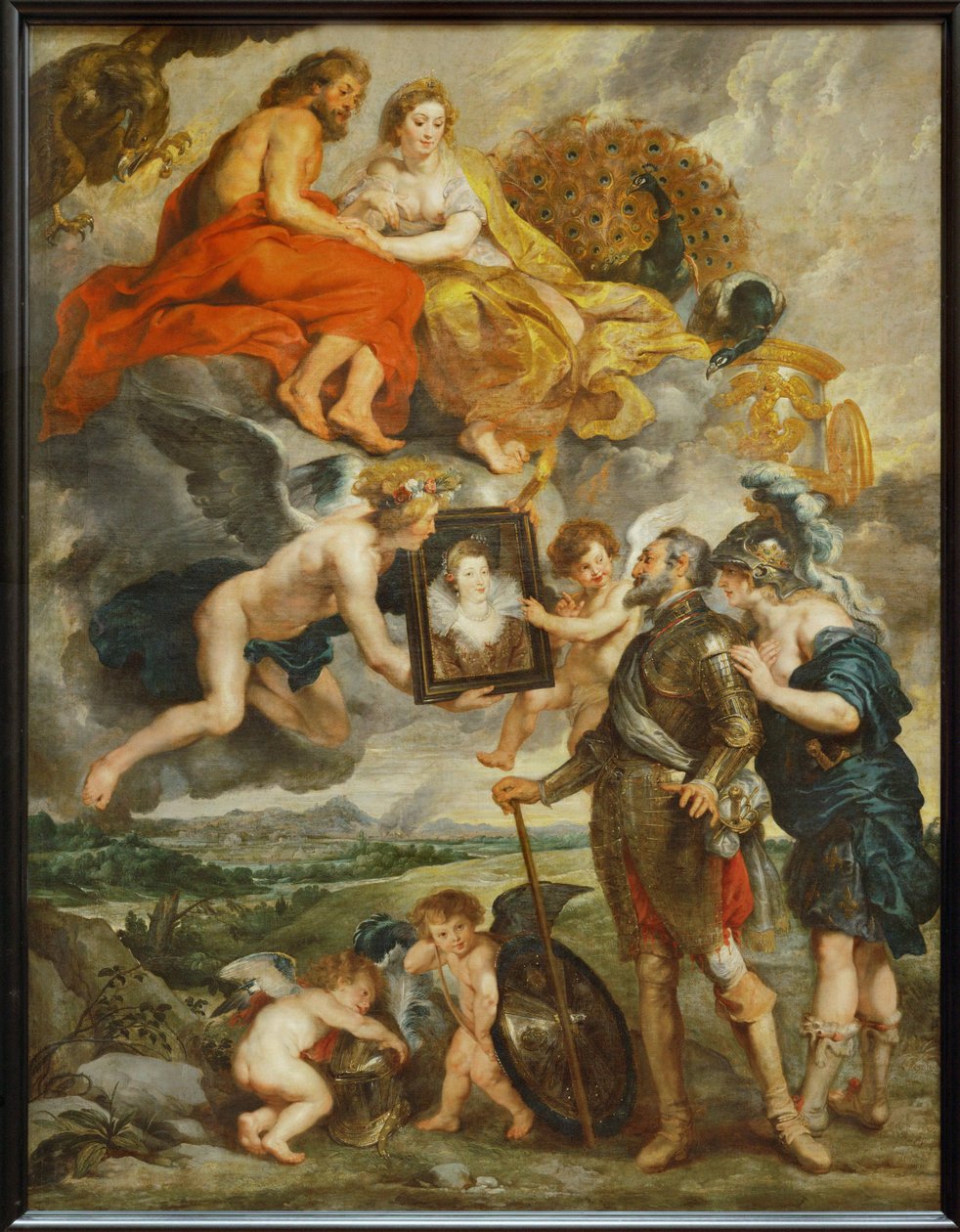 Henri IV ontvangt het portret van Marie de Medicis door Peter Paul Rubens