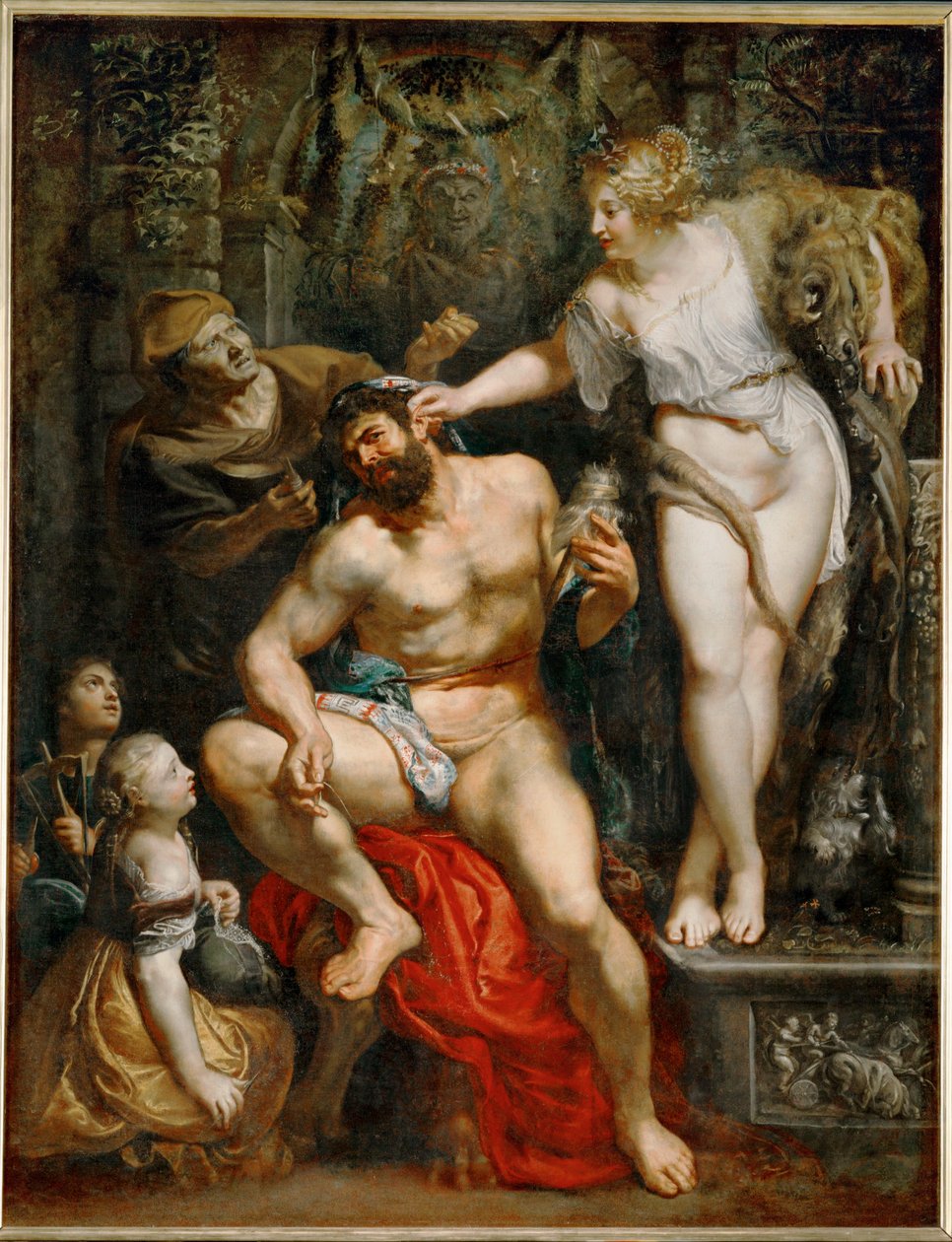 Hercules en Omphale door Peter Paul Rubens