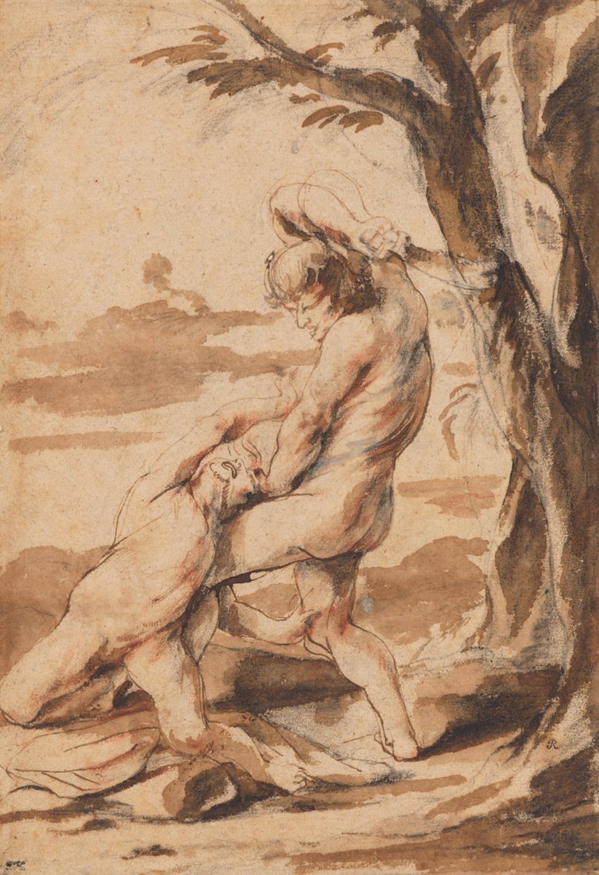 Kain doodt Abel door Peter Paul Rubens