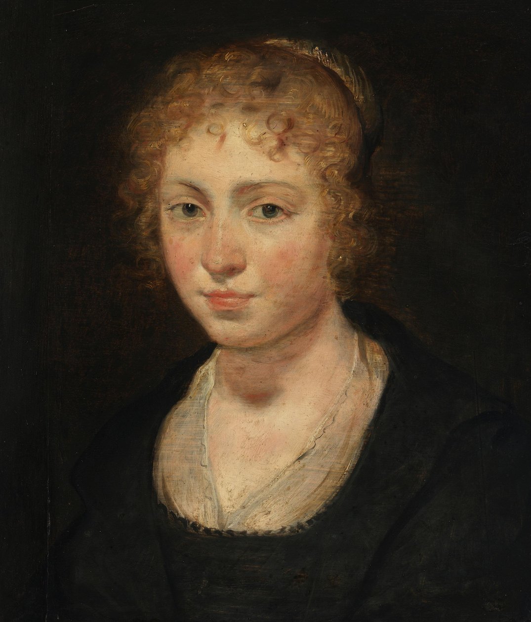 Hoofd van een jong meisje door Peter Paul Rubens