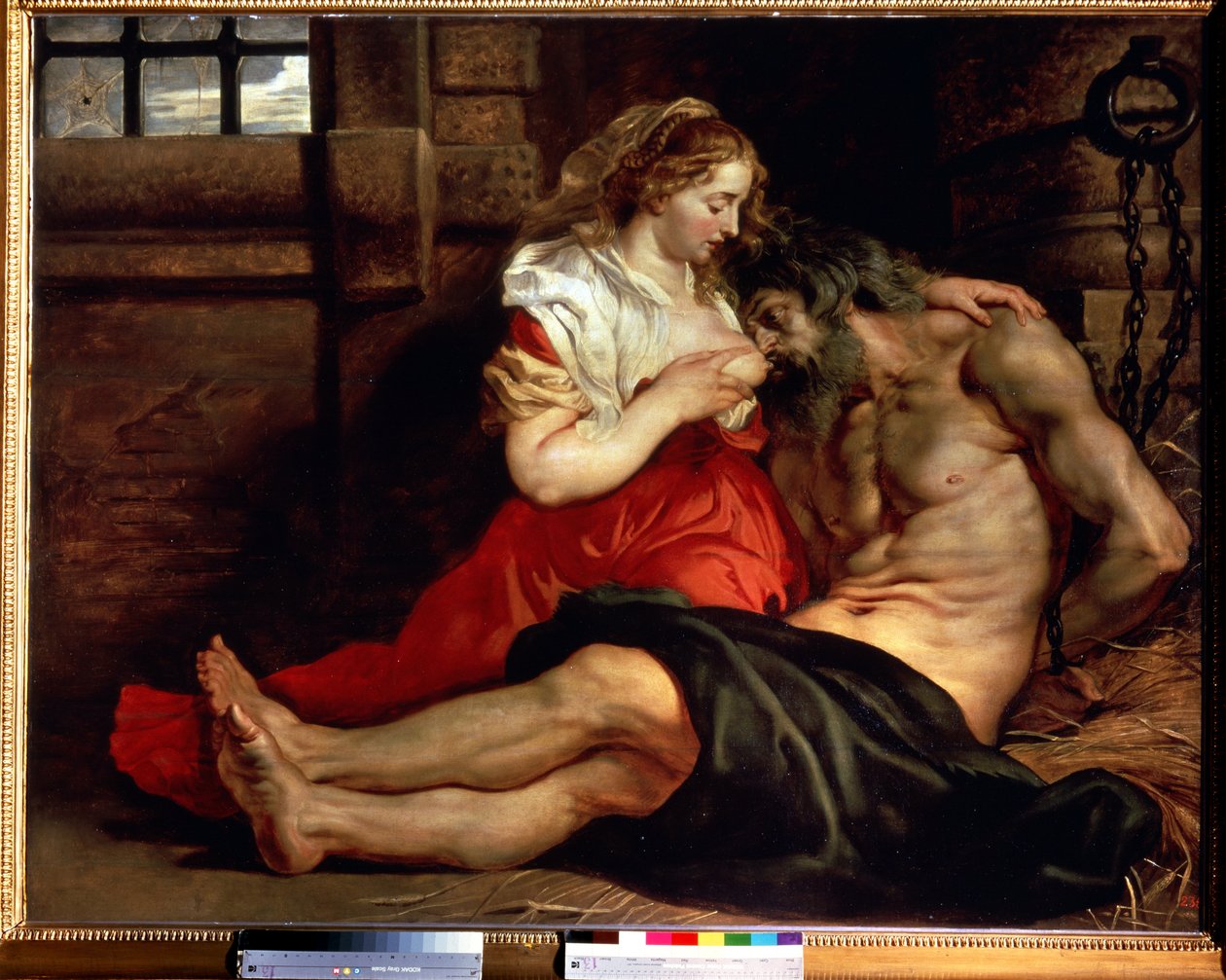 Romeinse liefdadigheid door Peter Paul Rubens