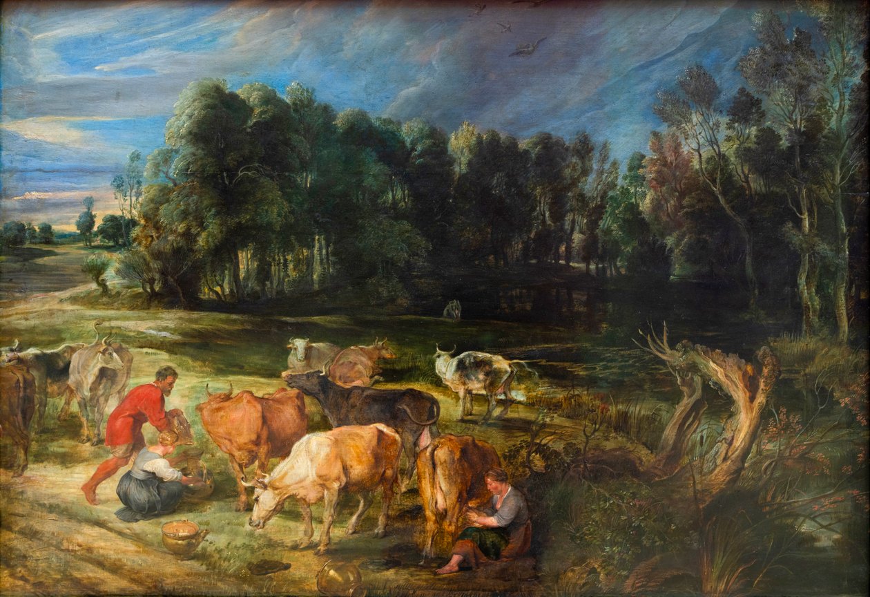 Landschap met vee door Peter Paul Rubens
