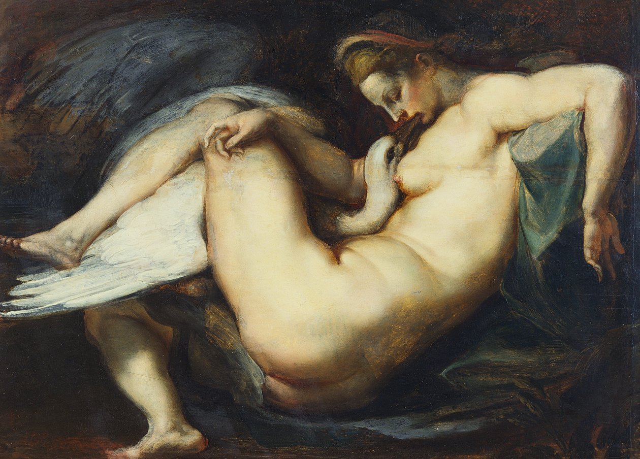 Leda en de Zwaan door Peter Paul Rubens