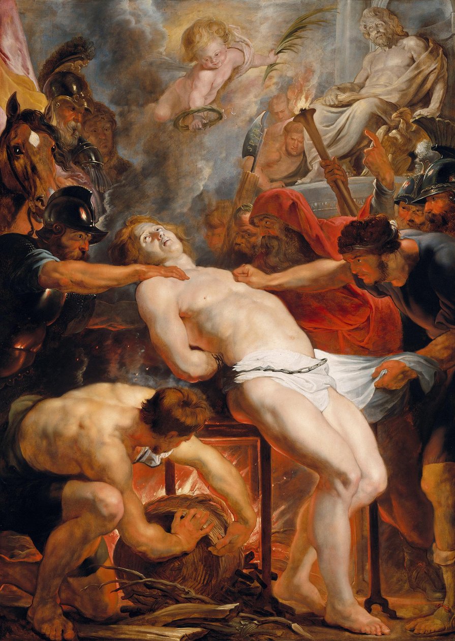 Het martelaarschap van de heilige Laurentius door Peter Paul Rubens