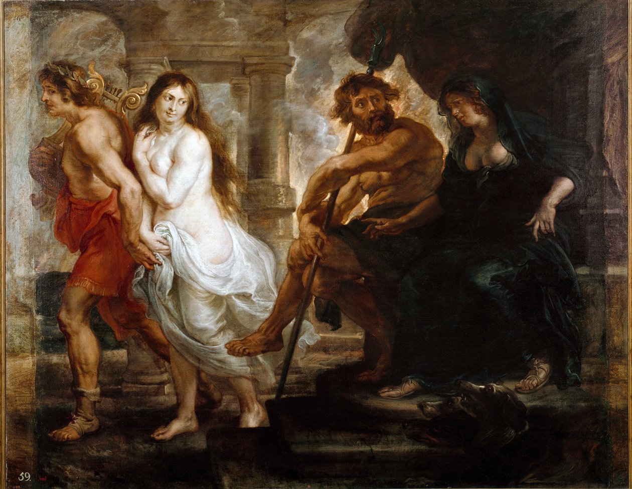 Orpheus en Eurydice. Schilderij door Peter Paul Rubens (1577-1640) 1636. Madrid, Prado Museum door Peter Paul Rubens