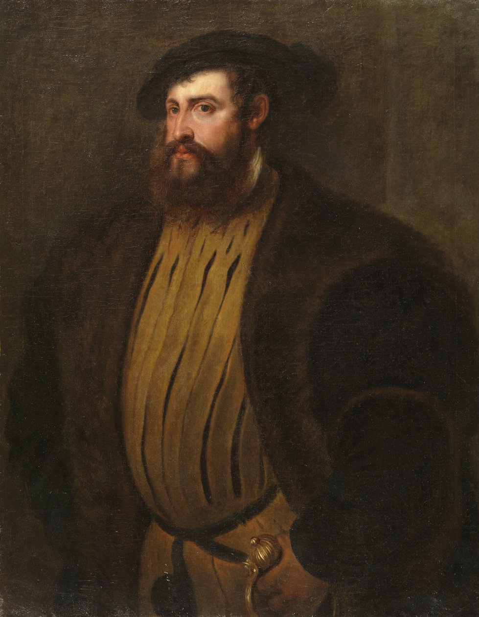 Portret van Hernan Cortez (?) door Peter Paul Rubens