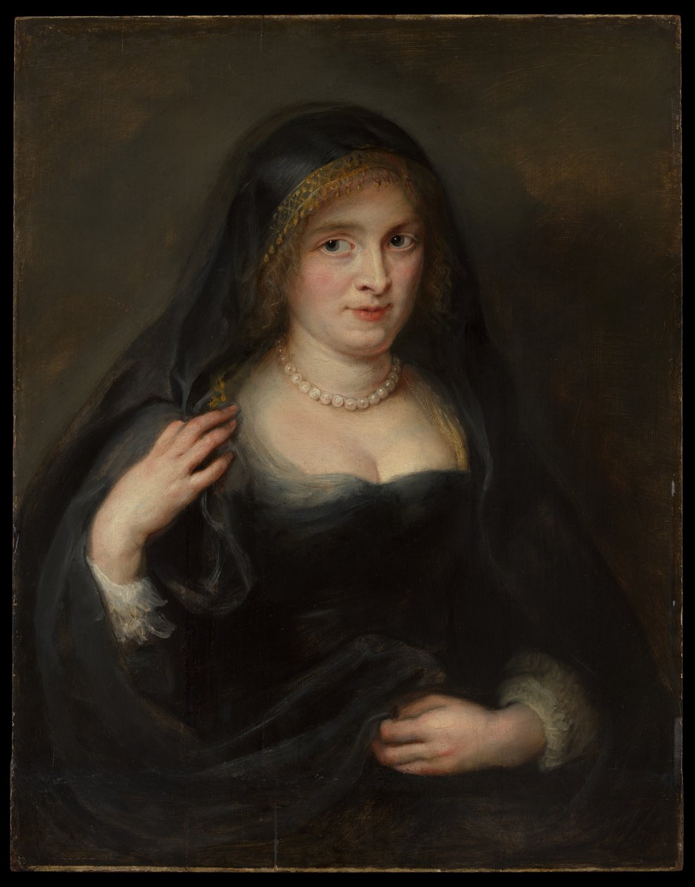 Portret van een vrouw, waarschijnlijk Susanna Lunden (Susanna Fourment, 1599-1628) door Peter Paul Rubens