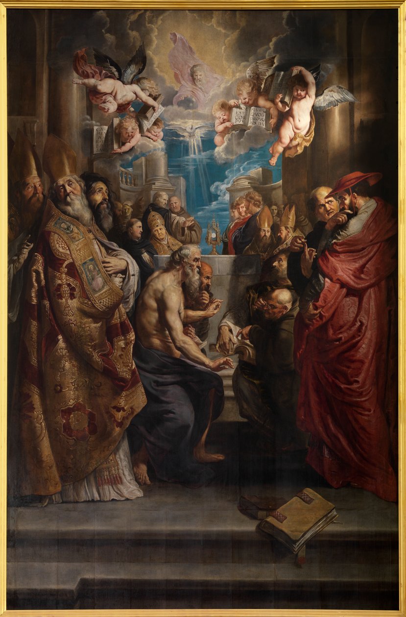 Echte Aanwezigheid in het Heilig Sacrament door Peter Paul Rubens