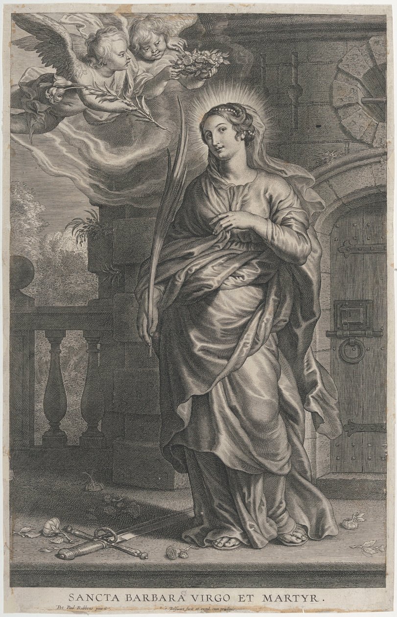 Sint-Barbara door Peter Paul Rubens