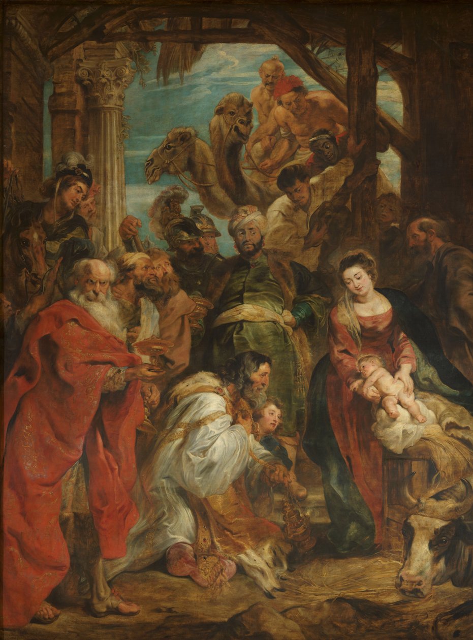 De aanbidding van de drie koningen door Peter Paul Rubens