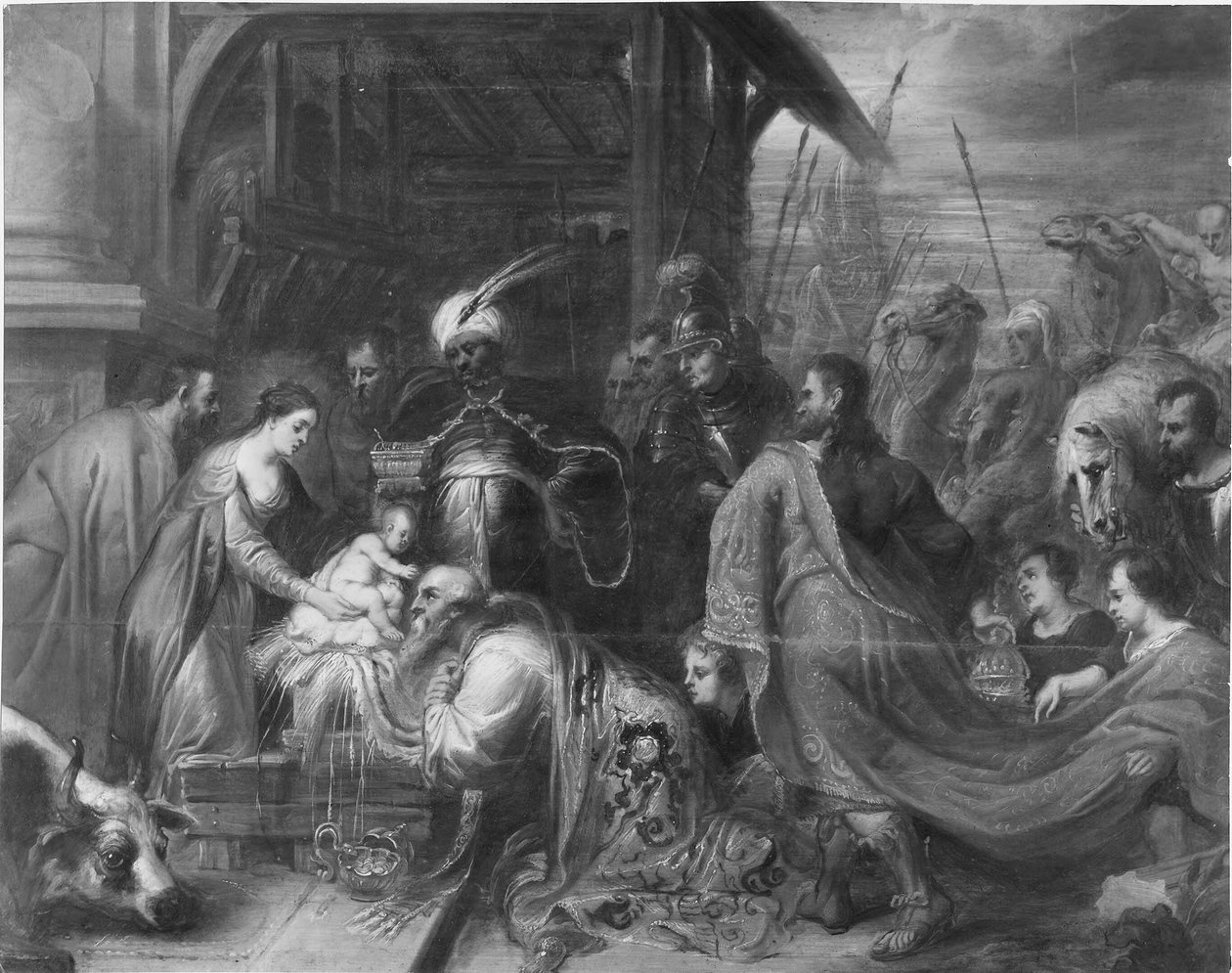 De aanbidding der wijzen door Peter Paul Rubens