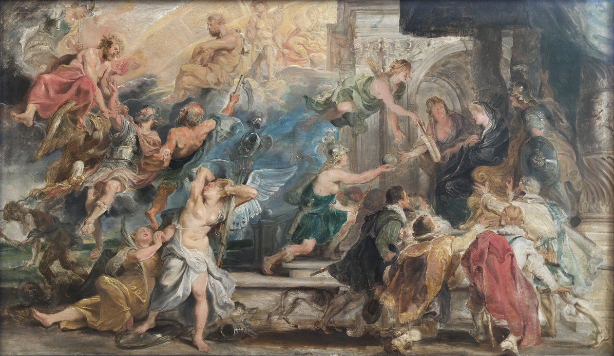 De apotheose van Hendrik IV door Peter Paul Rubens