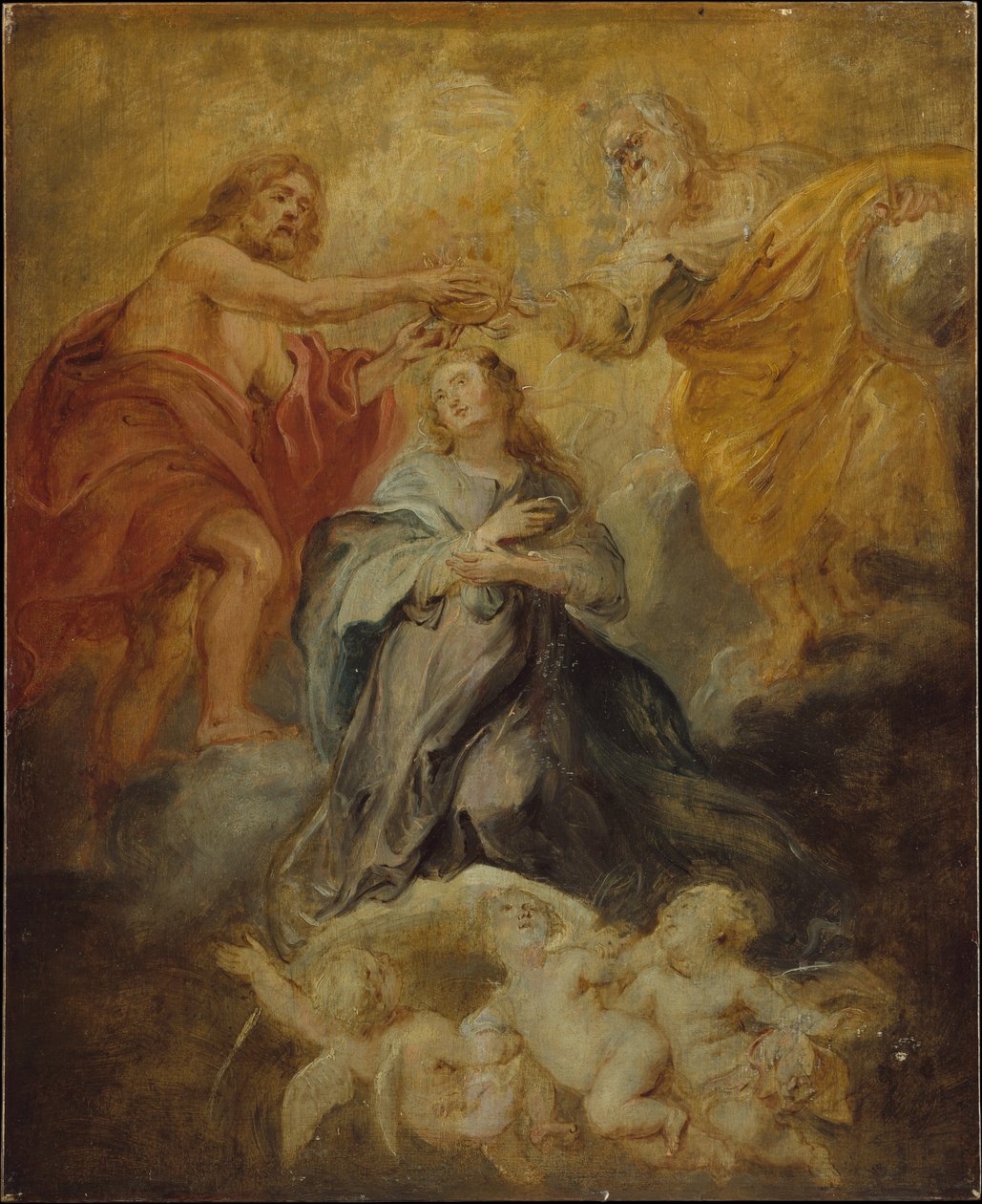 De kroning van de Maagd door Peter Paul Rubens