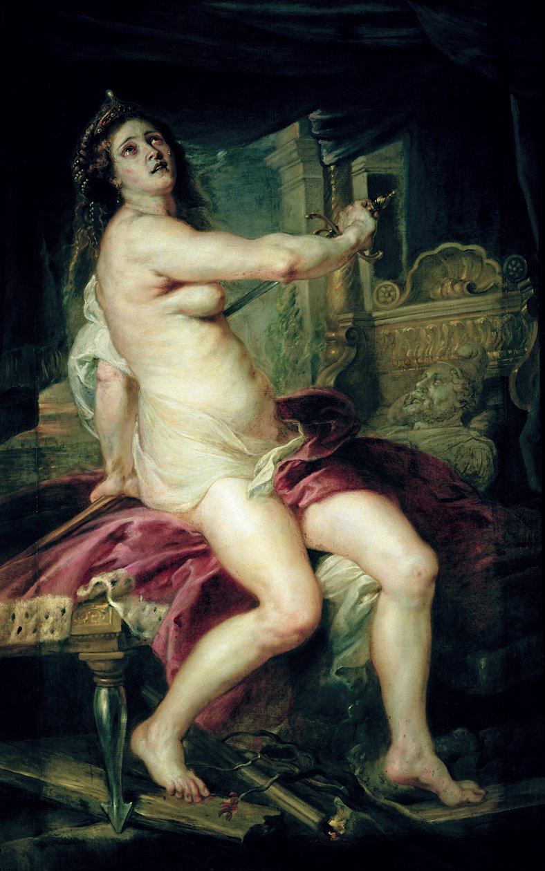 De dood van Dido door Peter Paul Rubens
