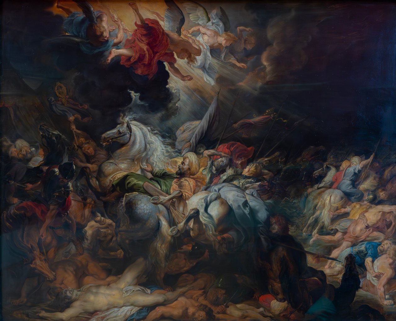 De nederlaag van Sanherib door Peter Paul Rubens