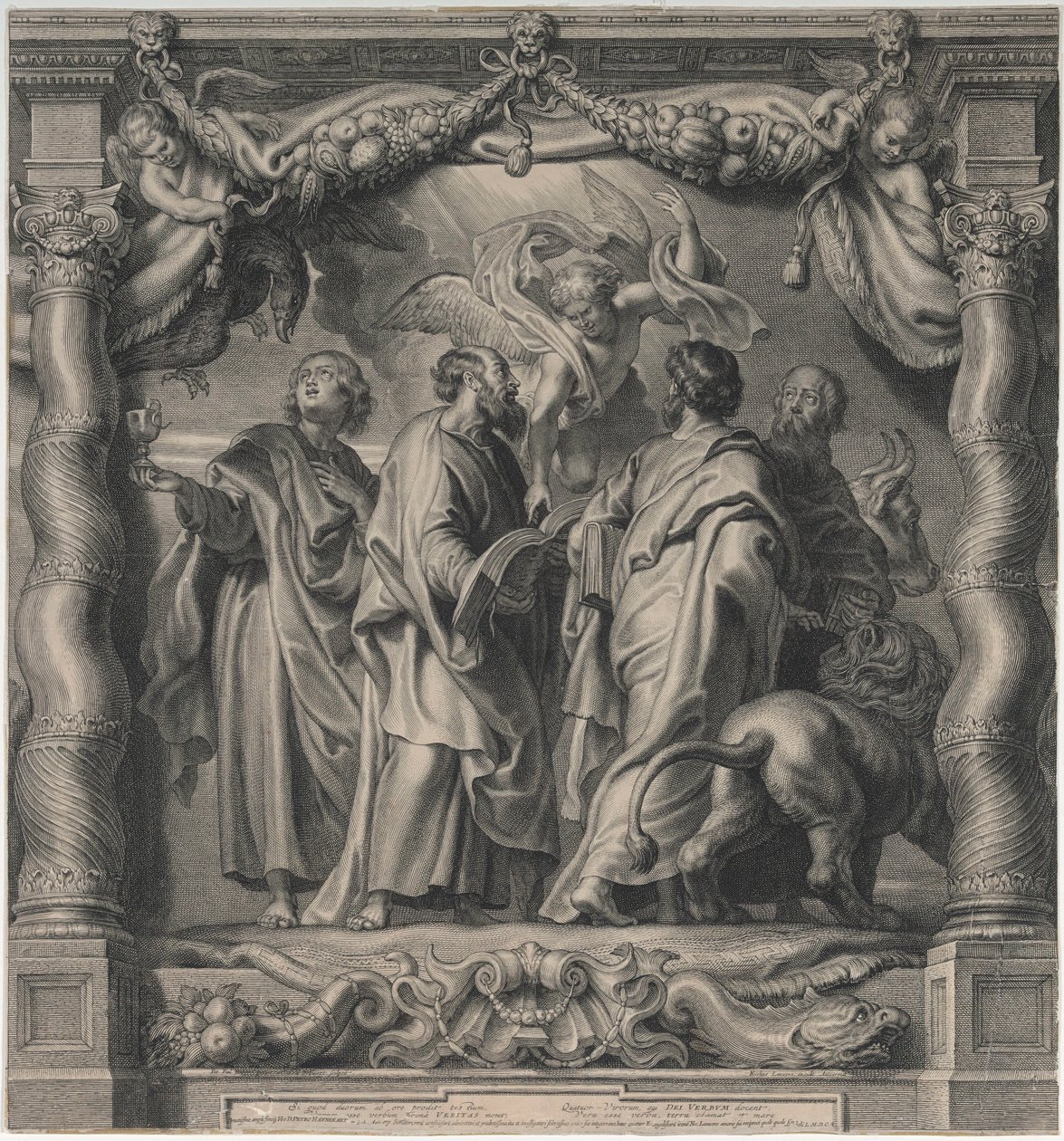 De vier evangelisten door Peter Paul Rubens