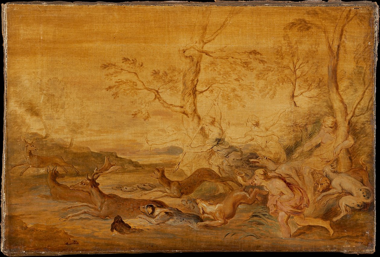 De jacht van Diana door Peter Paul Rubens