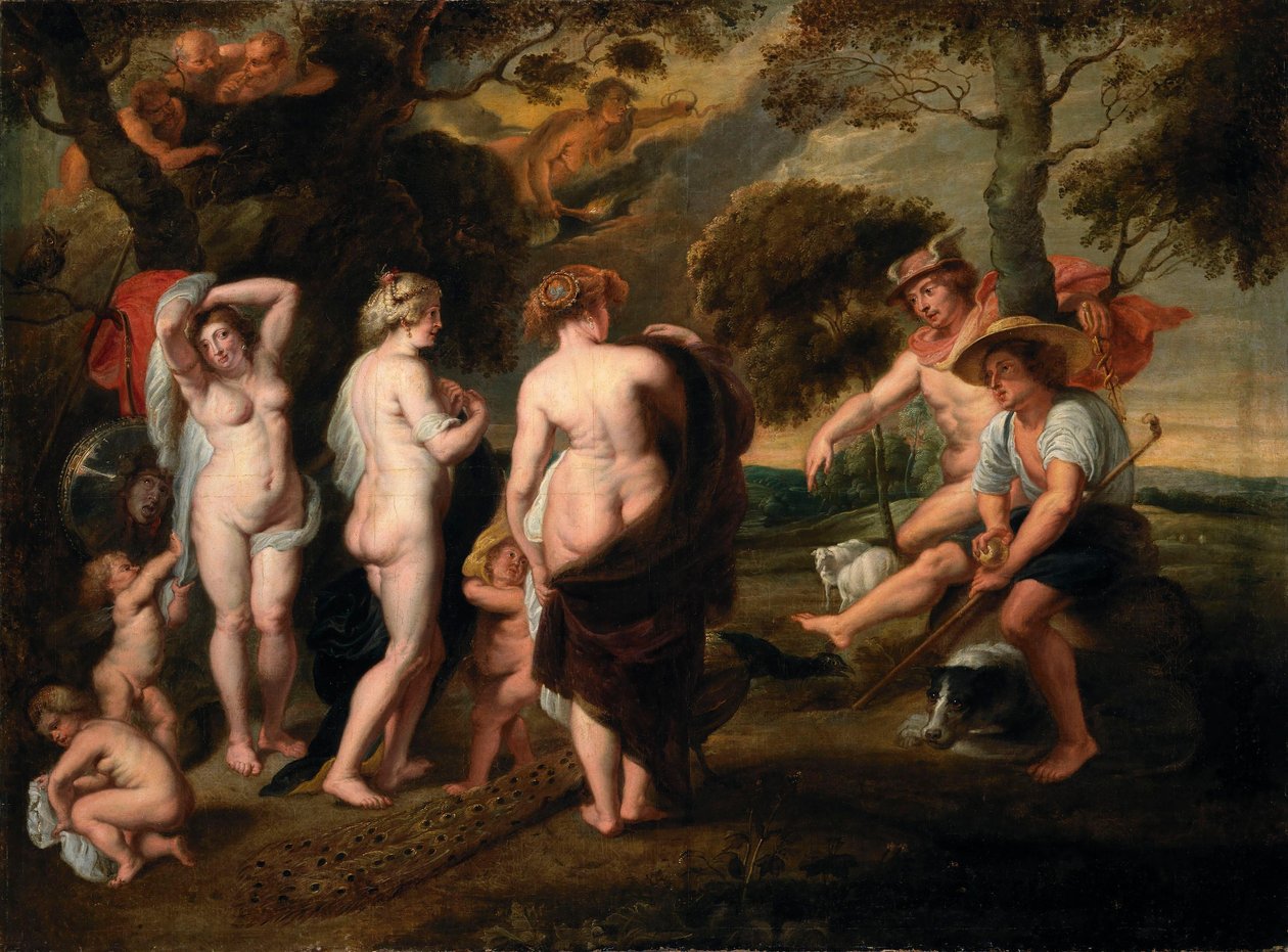 Het oordeel van Paris door Peter Paul Rubens