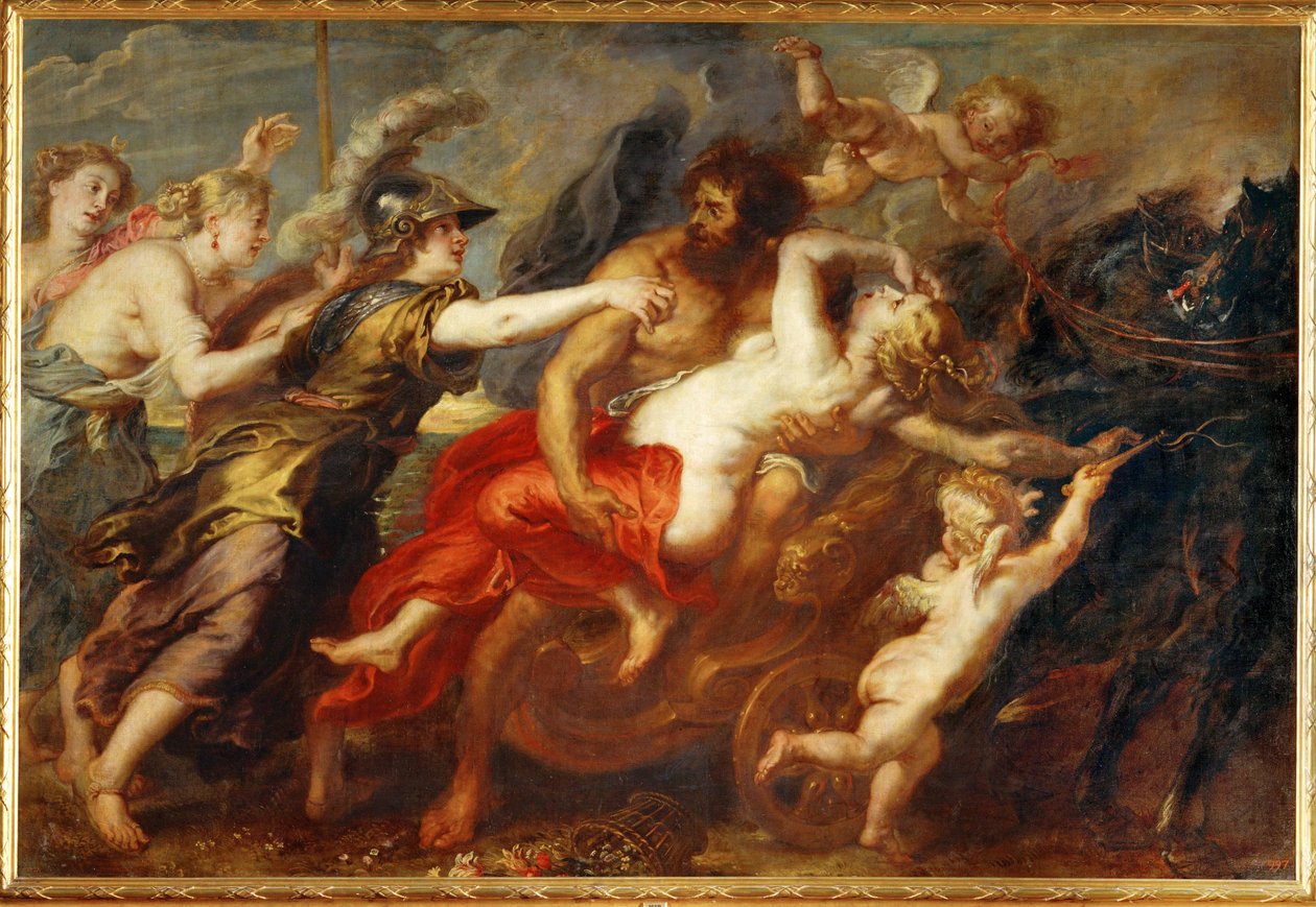 De verkrachting van Proserpine door Peter Paul Rubens