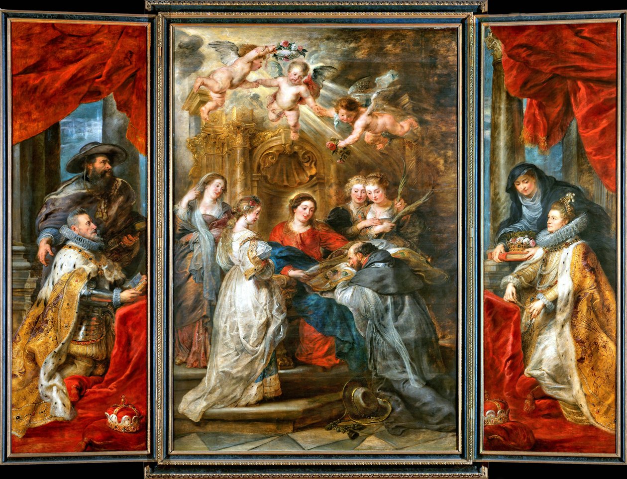 Het drieluik van de heilige Ildefonsus door Peter Paul Rubens