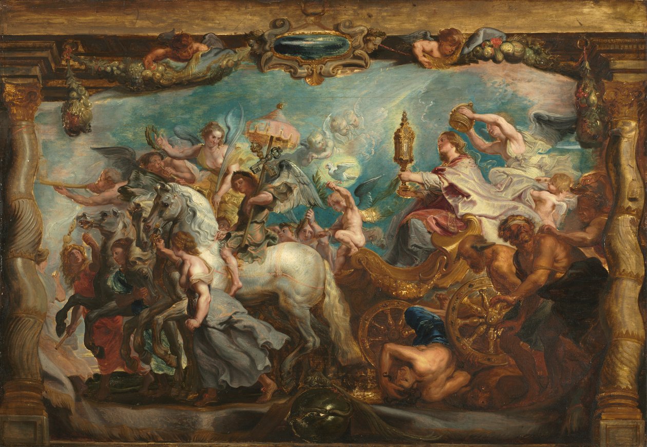 De Triomf van de Kerk, na 1628 door Peter Paul Rubens