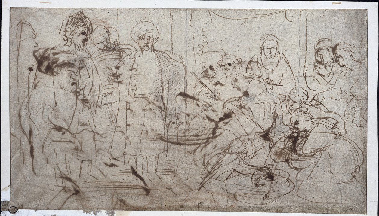Tomyris met het hoofd van Cyrus, ca. 1637-1638 door Peter Paul Rubens