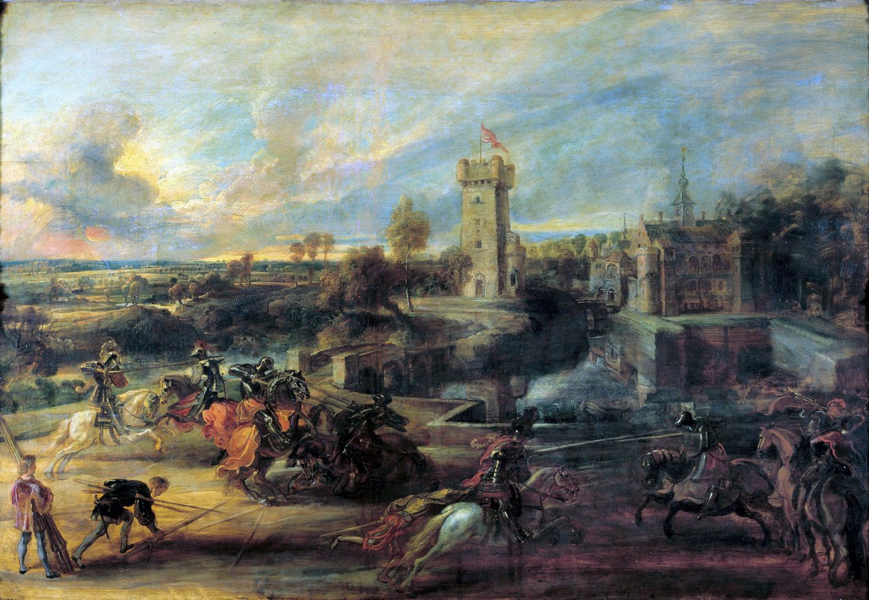 Toernooi voor Kasteel Steen door Peter Paul Rubens