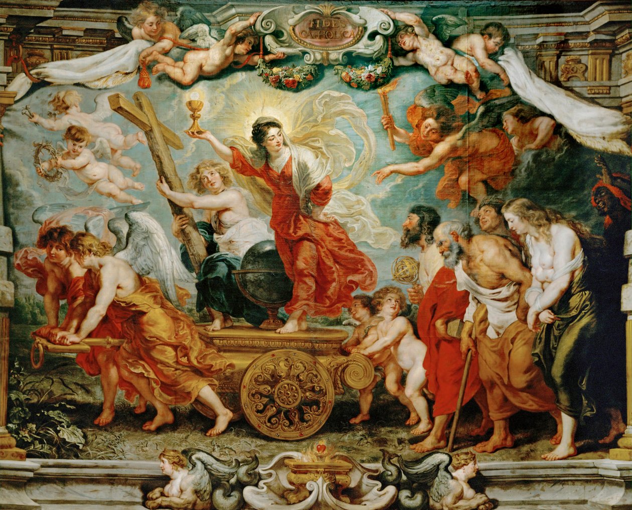 Triomf van het geloof door Peter Paul Rubens