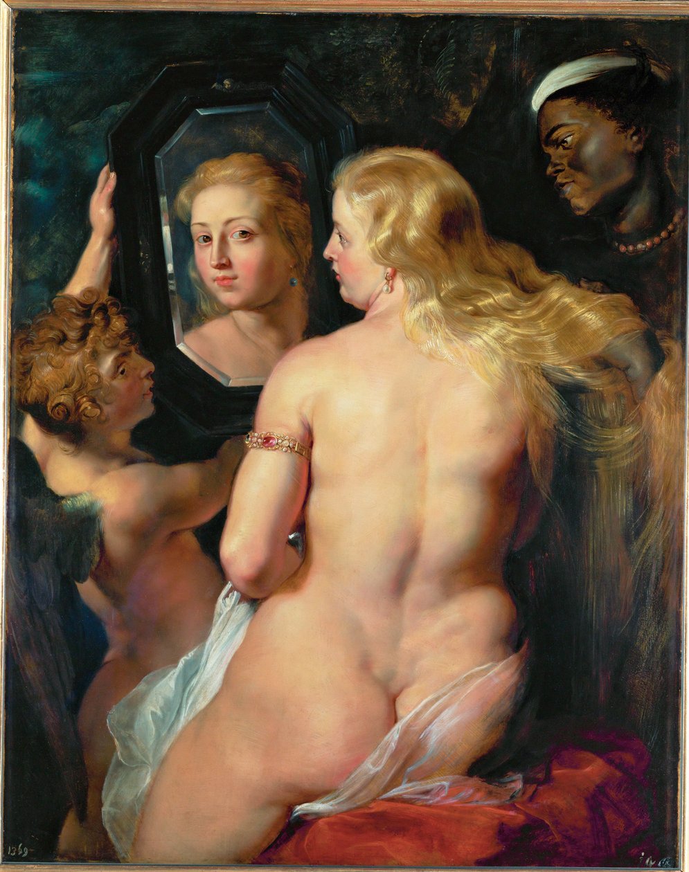 Venus voor een spiegel door Peter Paul Rubens