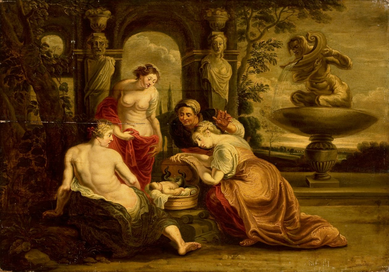 De vondst van Erichthonios door Peter Paul Rubens