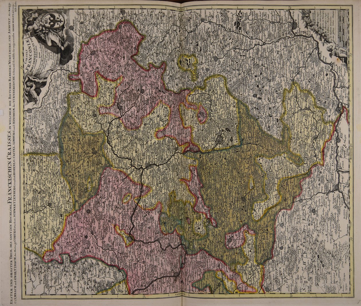 Circuli Franconiae pars orientalis et potior novissimè delineata ... door Peter Schenk the Elder