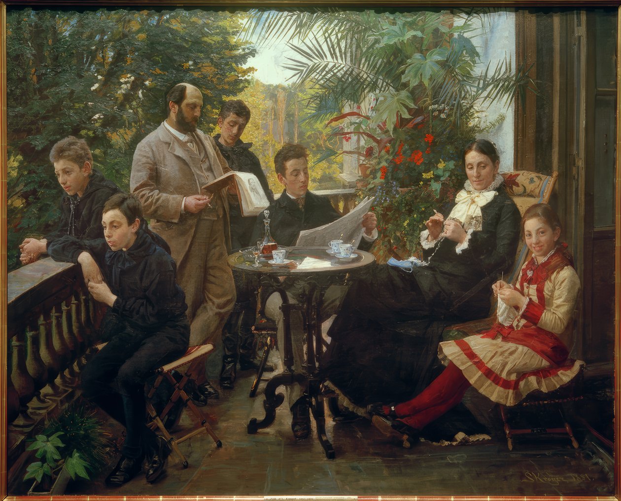 Hirschsprung, Heinrich; Deense tabaksfabrikant, mecenas en kunstverzamelaar (oprichter van de Hirschsprung-collectie in Kopenhagen); Kopenhagen 7 door Peder Severin Krøyer