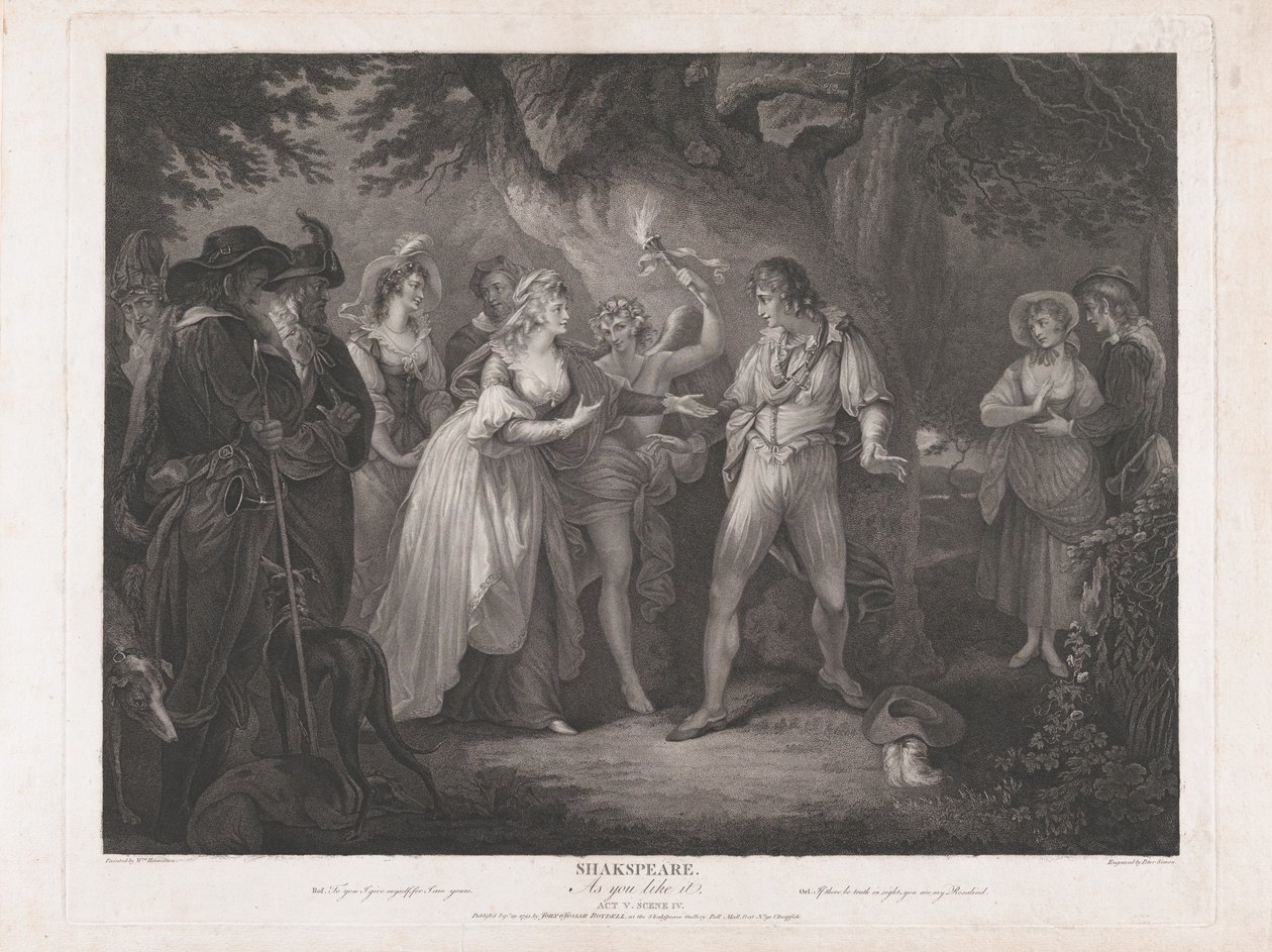 Zoals je het leuk vindt, Act 5, Scene 4 door Peter Simon