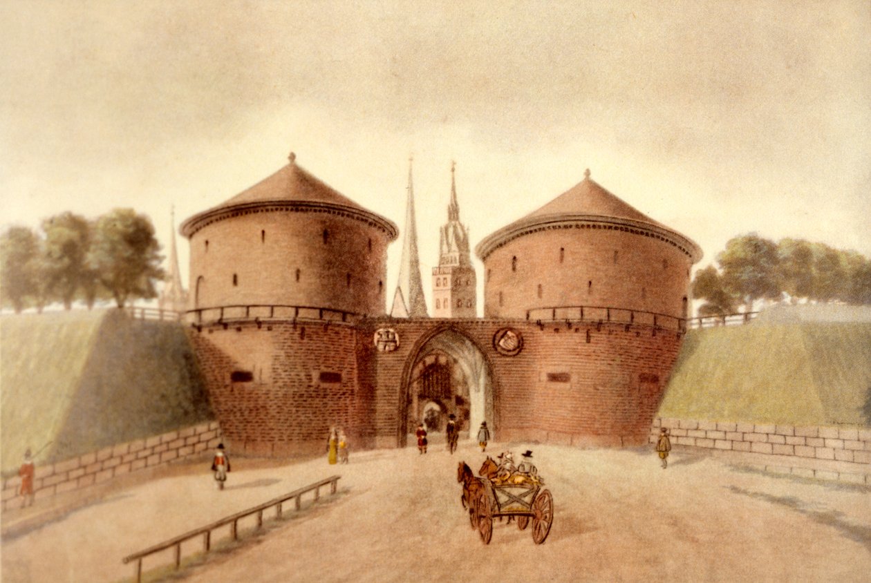 HAMBURG Duitsland - Poortgebouw door Peter Suhr