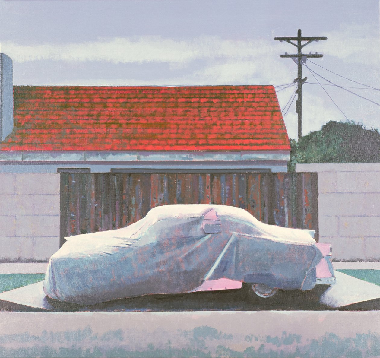 Ghost Car 2, Los Angeles, VS, 2002 (olieverf op linnen) door Peter Wilson